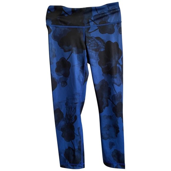 lululemon athletica Pants - NWOT Lululemon Capri Blue Black Yoga Pants size 2